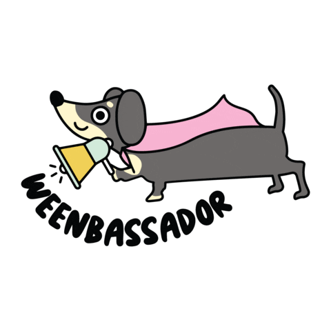 Wiener Dog Sticker by beangoods