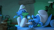 The Smurfs Running GIF by Nickelodeon