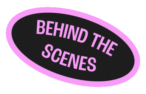 Behind The Scenes Pink Sticker