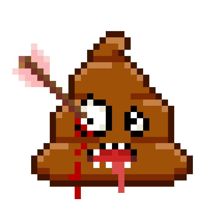 Art Shitting Sticker by Poopies.io