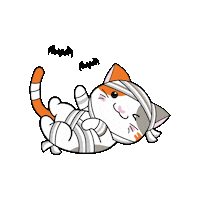 Trick-Or-Treat Cat Sticker by Petique, Inc.