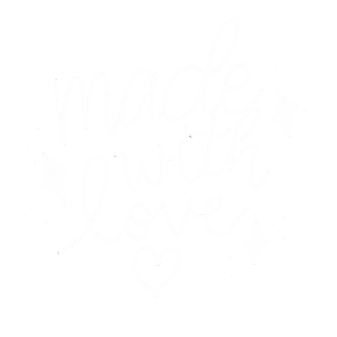 LetteringLaura love with love hand made made with love Sticker