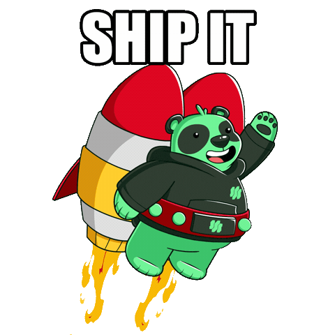 Rocket Ship It Sticker by SuperVerse