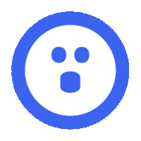 Assustado Bimoji Sticker