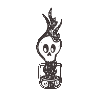 Tired Drink Me Sticker by RBillustrationStudio