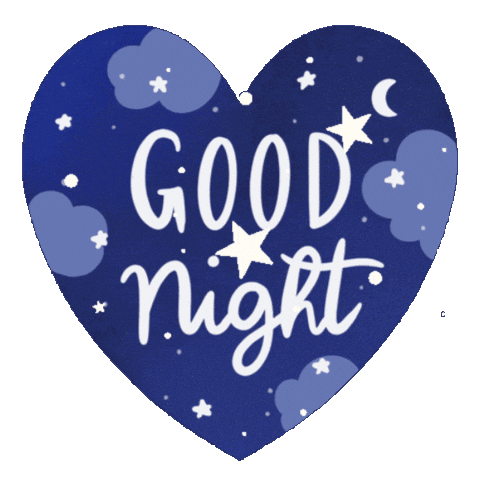 Good Night Goodbye Sticker by MockoFun
