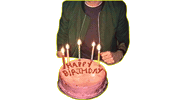 happy birthday cake Sticker by Bastille Dan