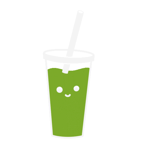 Green Tea Coffee Sticker by PokaDesign