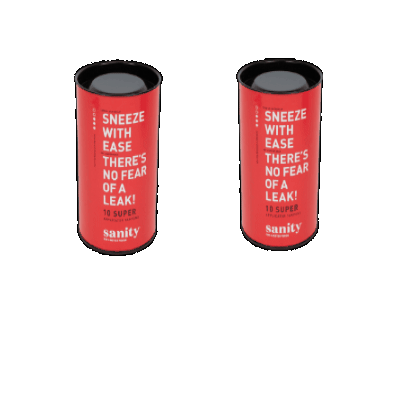 Getsomesanity giphygifmaker tampons sanity mysanity Sticker