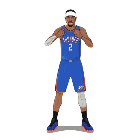Oklahoma City Thunder Basketball GIF by SportsManias