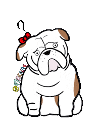 dog love Sticker by makala9_