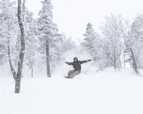sugarloafmountain giphygifmaker gif snowboard snowboarding GIF