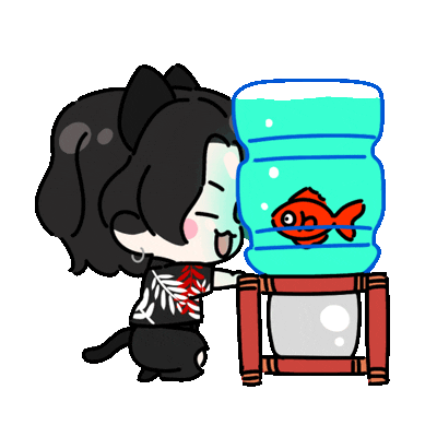 Cat Fish Sticker