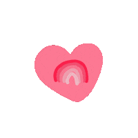 Heart Rainbow Sticker