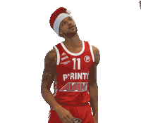 Basket_fi sport christmas basketball xmas Sticker
