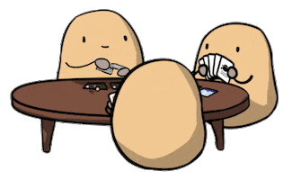 PotatoPiratesGame board game card game potato pirates shuffle cards Sticker