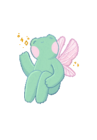 Spring Frog Sticker