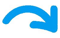 Blue Arrow Sticker by Humane World for Animals