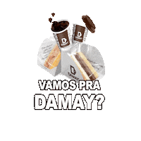 damaycafeeconfeitaria cafe presente convite damay Sticker