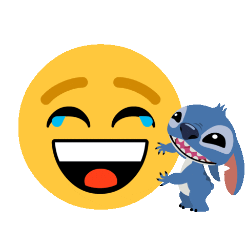 Lilo And Stitch Laughing Sticker by Walt Disney Studios