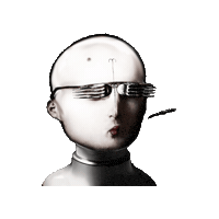 Fork Glasses Sticker by Alex Boya