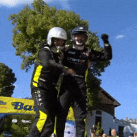 Victory Winners GIF by FIA European Rally Championship