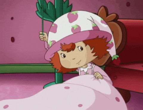 Tired Sleep GIF by Strawberry Shortcake