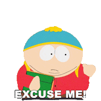 Excuse Me Cartman Sticker by South Park
