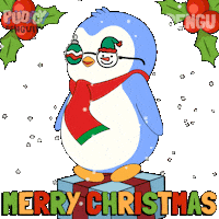 Merry Christmas Sticker by Pudgy Penguins