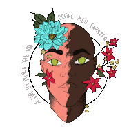 luizasandim white black amor skin Sticker