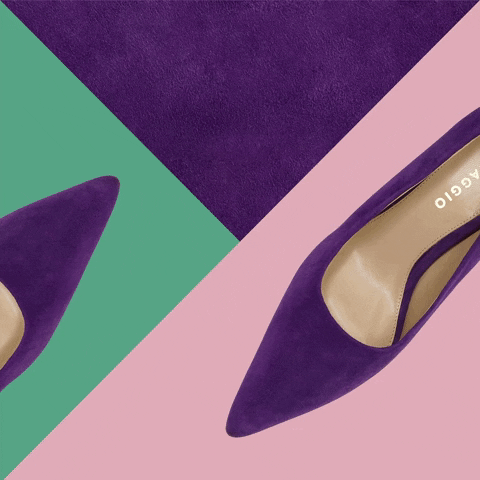 FERAGGIO giphyupload fashion heels purple rain GIF