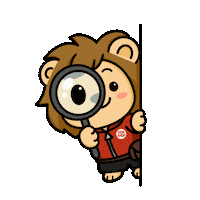 Look Lion Sticker by KenShop SG