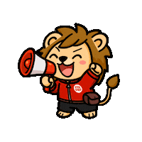 kenshopsg shout kenny megaphone kenshopsg Sticker