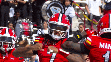 High Five Terps Football GIF by Maryland Terrapins