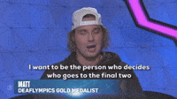 I Want To Be The Person Who Decides Who Goes 