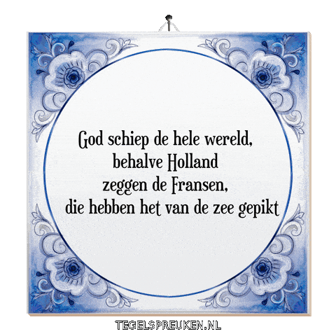 Water Humor Sticker by Tegelspreuken.nl