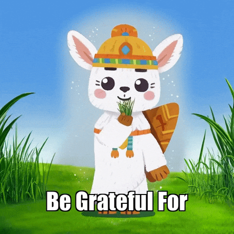 Gratitude Simplicity GIF by Llamaozi