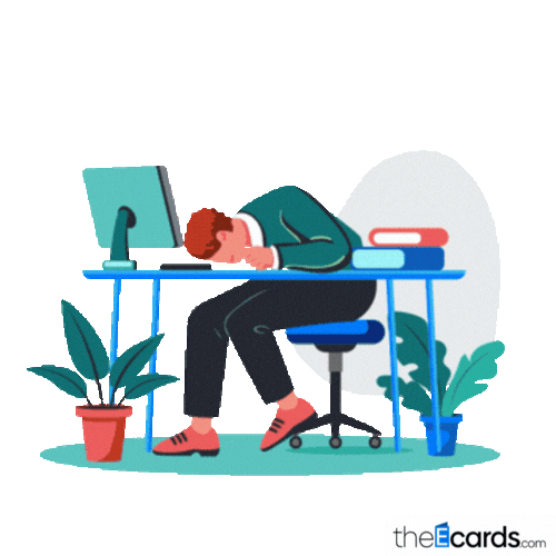 Sad Bad Day Sticker by TheEcards.com