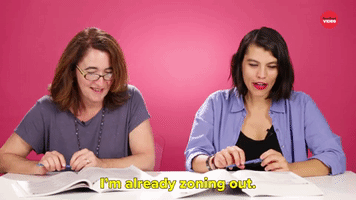 I'm Already Zoning Out