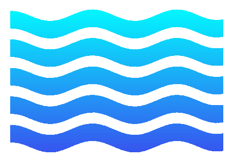 Wherever You Sleep Blue Wave Sticker by Bay Ledges