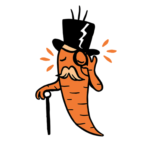 circadesign idea carrot lightbulb dream it Sticker
