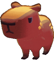 Angry Capybara Sticker by Kitten Cup Studio