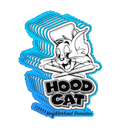 Hoodcatmfg smoke smoking high skateboarding Sticker