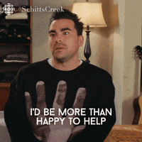 Schitts Creek Help GIF by CBC