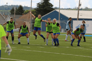 Womens Soccer Jumping For Joy GIF by Finlandia University