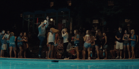 the spectacular now pool GIF by A24