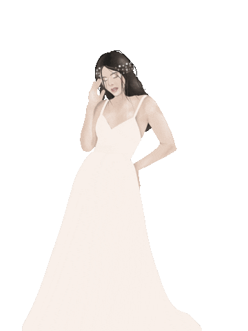 yolandaabarrio_ giphyupload wedding minimal bride Sticker