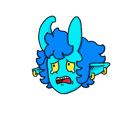 dopaminereleased giphyupload sad cry demon Sticker