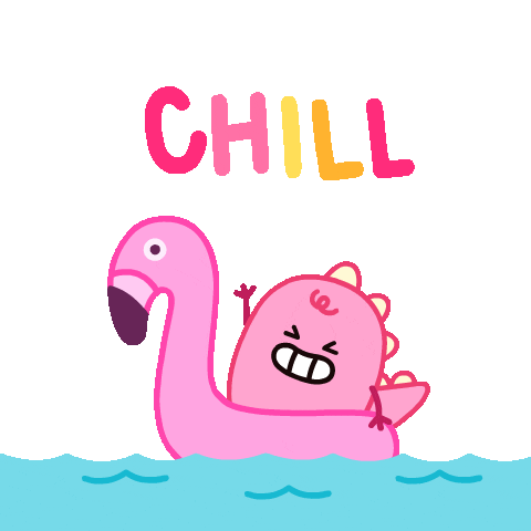 Chill Floating Sticker by DINOSALLY