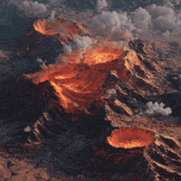 DinosaursWereHereFirst lava volcano magma volcanic GIF